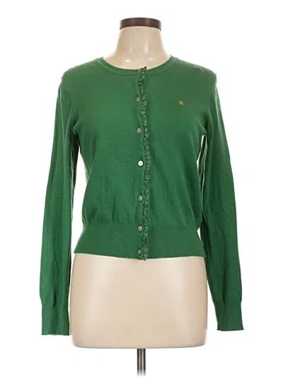 Pre-owned Tommy Hilfiger Cardigan Sweater In Green