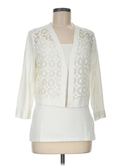Pre-owned Tommy Hilfiger Cardigan Sweater In Ivory