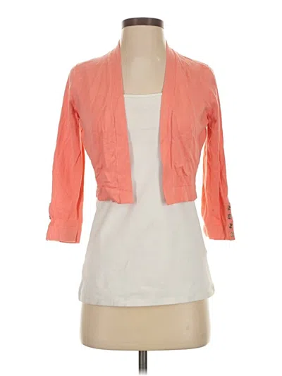 Pre-owned Tommy Hilfiger Cardigan Sweater In Orange
