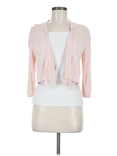 Pre-owned Tommy Hilfiger Cardigan Sweater In Pink