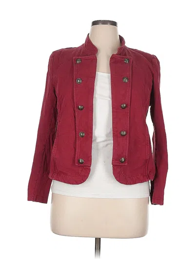 Pre-owned Tommy Hilfiger Cardigan Sweater In Red