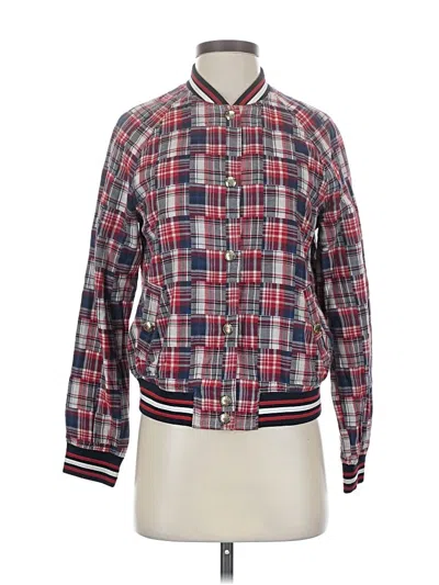 Pre-owned Tommy Hilfiger Cardigan Sweater In Red