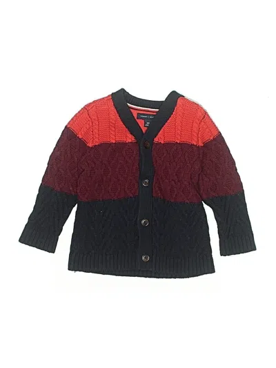 Pre-owned Tommy Hilfiger Kids' Cardigan Sweater In Red
