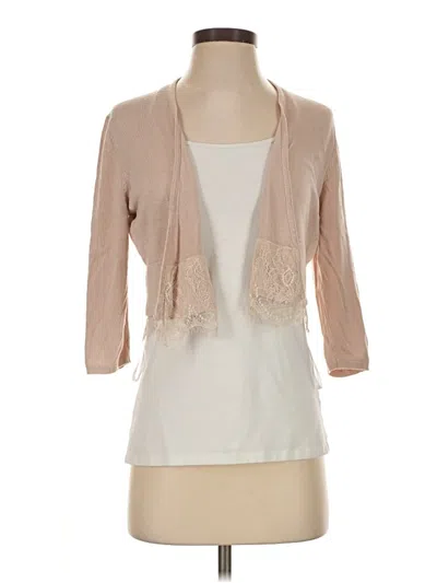 Pre-owned Tommy Hilfiger Cardigan Sweater In Tan