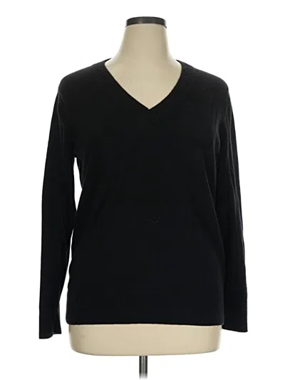 Pre-owned Tommy Hilfiger Cashmere Pullover Sweater In Black