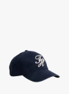 Tommy Hilfiger Embroidered Script Monogram Baseball Cap In Blue