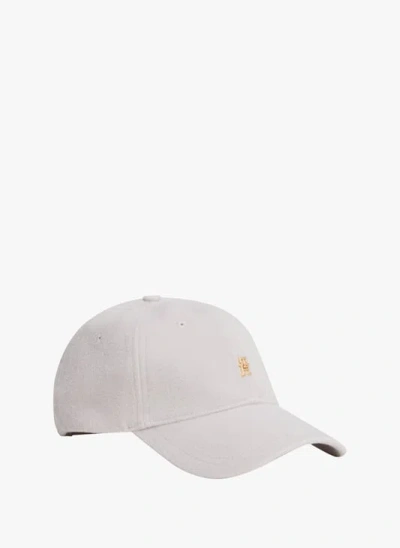 Tommy Hilfiger Adjustable Wool Elevated Chic Baseball Cap In Gray