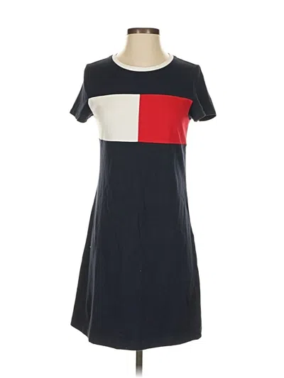Pre-owned Tommy Hilfiger Casual Dress In Black