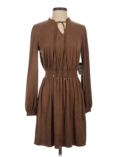 Pre-owned Tommy Hilfiger Casual Dress In Brown