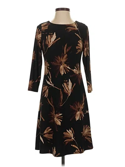 Pre-owned Tommy Hilfiger Casual Dress In Brown