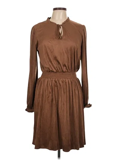 Pre-owned Tommy Hilfiger Casual Dress In Brown