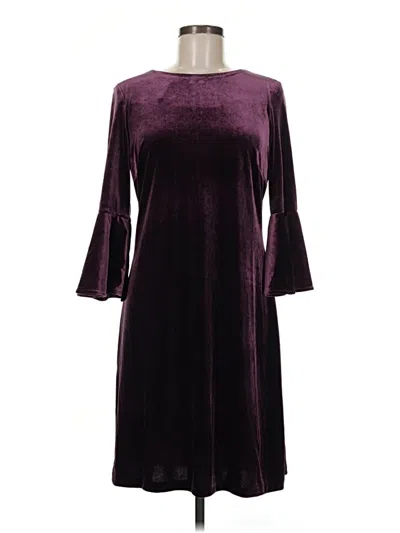 Pre-owned Tommy Hilfiger Casual Dress In Burgundy