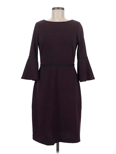 Pre-owned Tommy Hilfiger Casual Dress In Burgundy