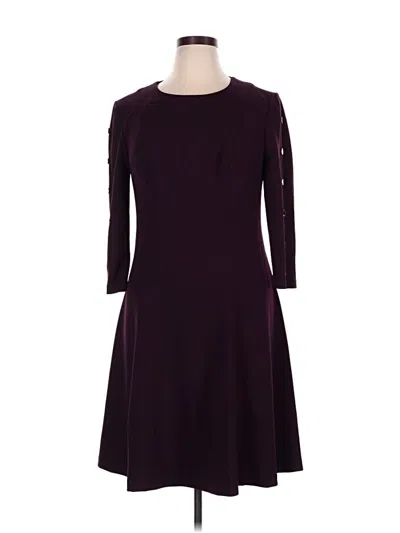 Pre-owned Tommy Hilfiger Casual Dress In Burgundy