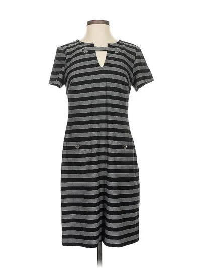Pre-owned Tommy Hilfiger Casual Dress In Gray