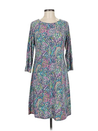 Pre-owned Tommy Hilfiger Casual Dress In Gray