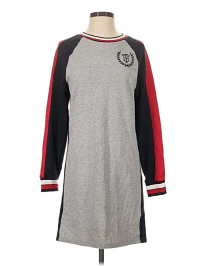 Pre-owned Tommy Hilfiger Casual Dress In Gray