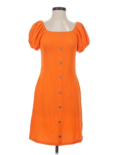 Pre-owned Tommy Hilfiger Casual Dress In Orange