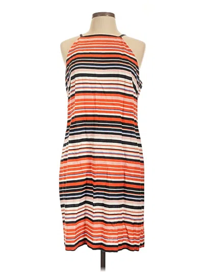 Pre-owned Tommy Hilfiger Casual Dress In Orange
