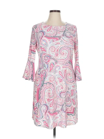 Pre-owned Tommy Hilfiger Casual Dress In Pink