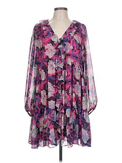 Pre-owned Tommy Hilfiger Casual Dress In Purple