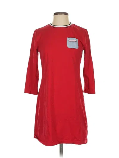 Pre-owned Tommy Hilfiger Casual Dress In Red