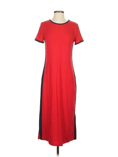 Pre-owned Tommy Hilfiger Casual Dress In Red