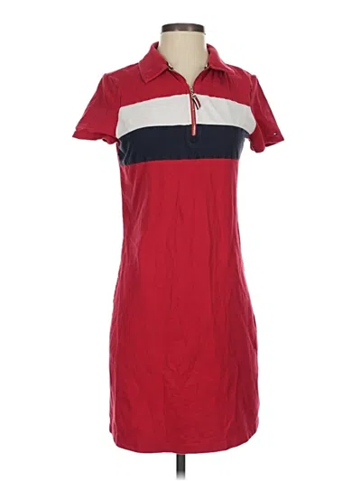 Pre-owned Tommy Hilfiger Casual Dress In Red