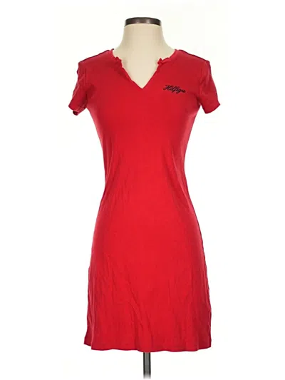 Pre-owned Tommy Hilfiger Casual Dress In Red