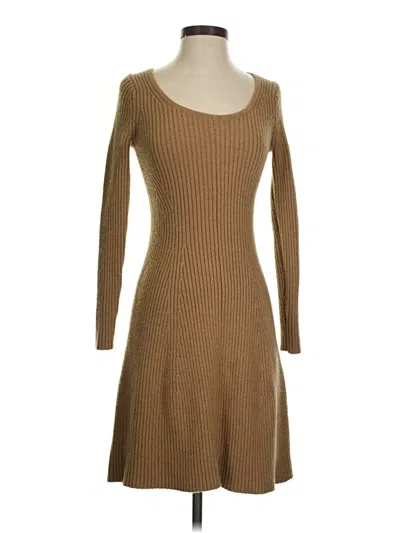 Pre-owned Tommy Hilfiger Casual Dress In Tan