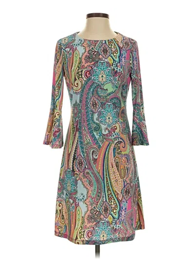 Pre-owned Tommy Hilfiger Casual Dress In Teal