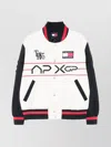 Tommy Hilfiger Casual Jacket With Contrast Sleeves And Graphic Print In Multi
