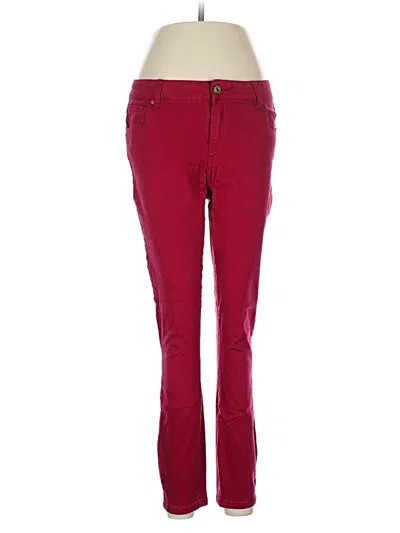 Pre-owned Tommy Hilfiger Casual Pants In Burgundy