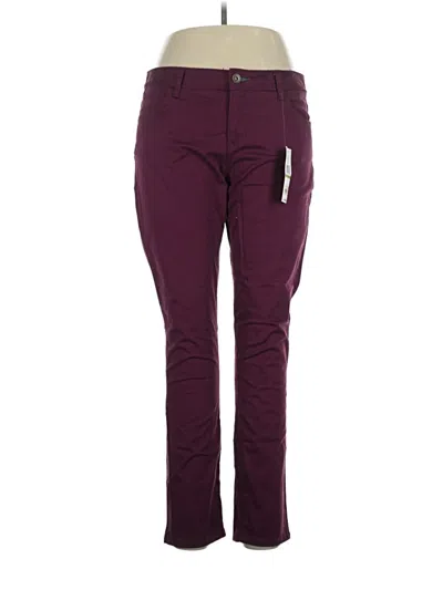 Pre-owned Tommy Hilfiger Casual Pants In Burgundy