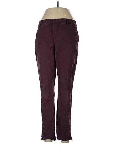 Pre-owned Tommy Hilfiger Casual Pants In Burgundy