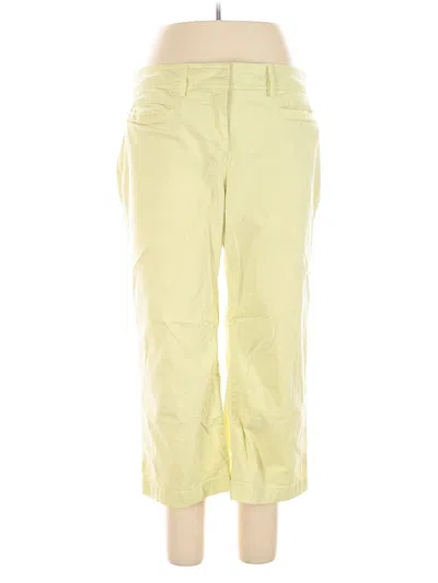 Pre-owned Tommy Hilfiger Casual Pants In Yellow