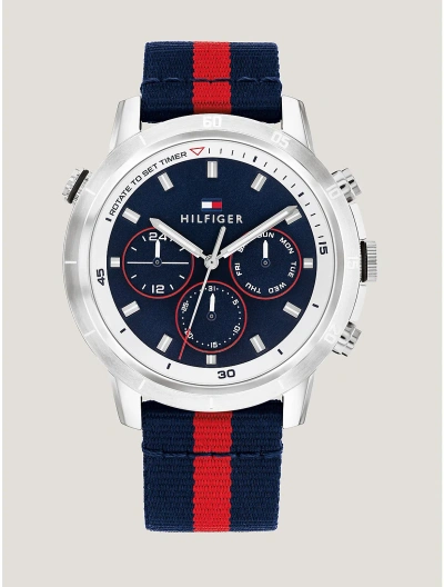 Tommy Hilfiger Casual Watch With Recycled Strap In Blue