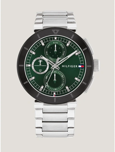 Tommy Hilfiger Casual Watch With Stainless Steel Bracelet In Green