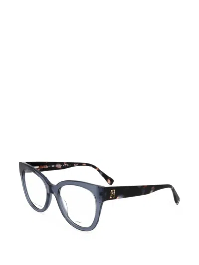 Tommy Hilfiger Cat-eye Glasses In Blue
