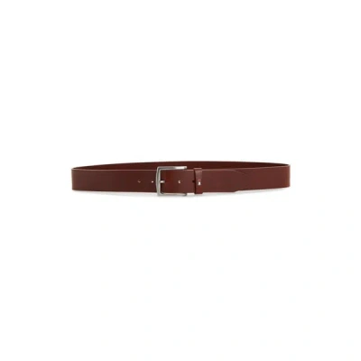 Tommy Hilfiger New Denton Leather Belt In Brown