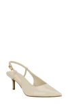 Tommy Hilfiger Women's Cerizza Pointed Toe Slingback Pump In White