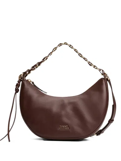 Tommy Hilfiger Chain-strap Shoulder Bag In Brown