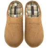 Tommy Hilfiger Check Lined Slippers Khaki In Multi