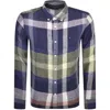 Tommy Hilfiger Check Long Sleeve Shirt Navy In Navy