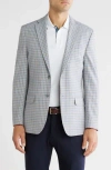 Tommy Hilfiger Check Notch Lapel Blazer In Gray
