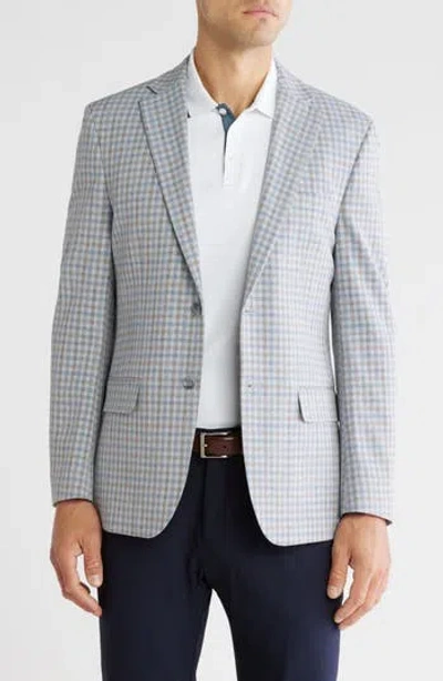 Tommy Hilfiger Check Notch Lapel Blazer In Gray