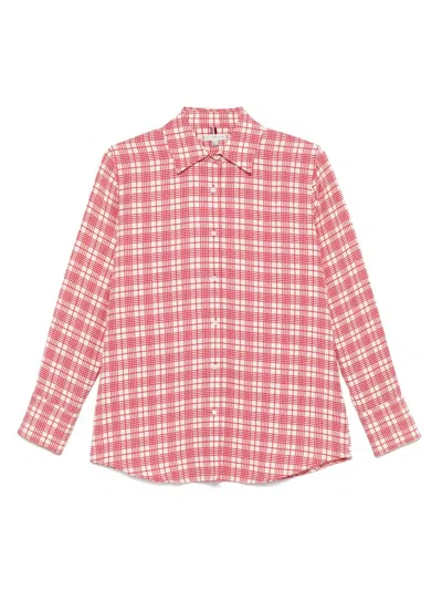 Tommy Hilfiger Check-print Shirt In Pink