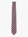 Tommy Hilfiger Check Silk Tie In Primary Red / Check