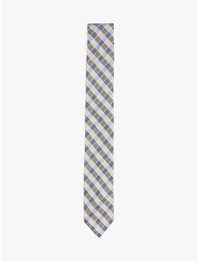 Tommy Hilfiger Check Silk Tie In Sandalwood / Check