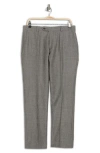 Tommy Hilfiger Check Wool Dress Pants In Gray